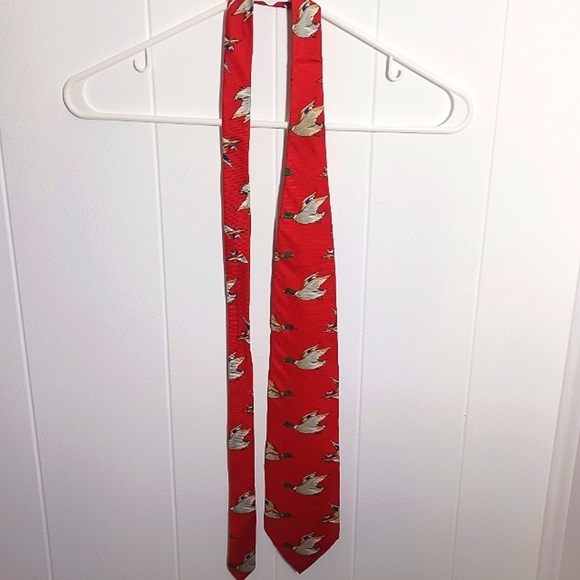 Vintage Silk Neck Tie - Ducks - Picture 6 of 6